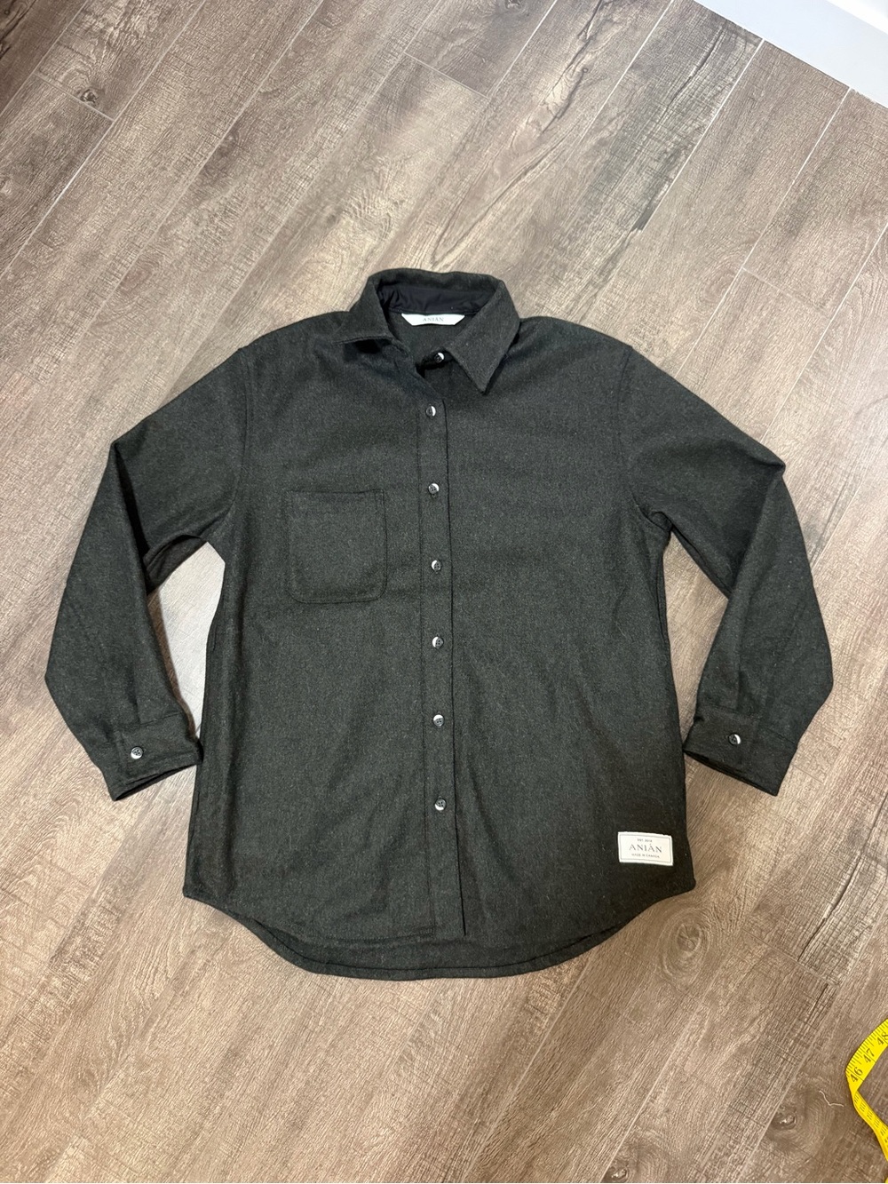 ANIAN Relaxed Modern Melton - Women’s - Olive - size small